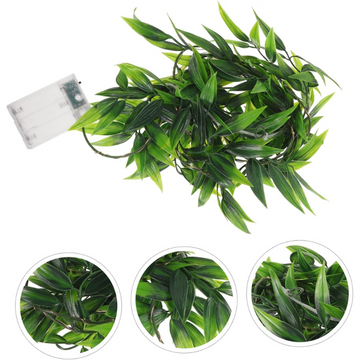 Vine String Lights with LED Simulated Willow Leaves Fairy Lights