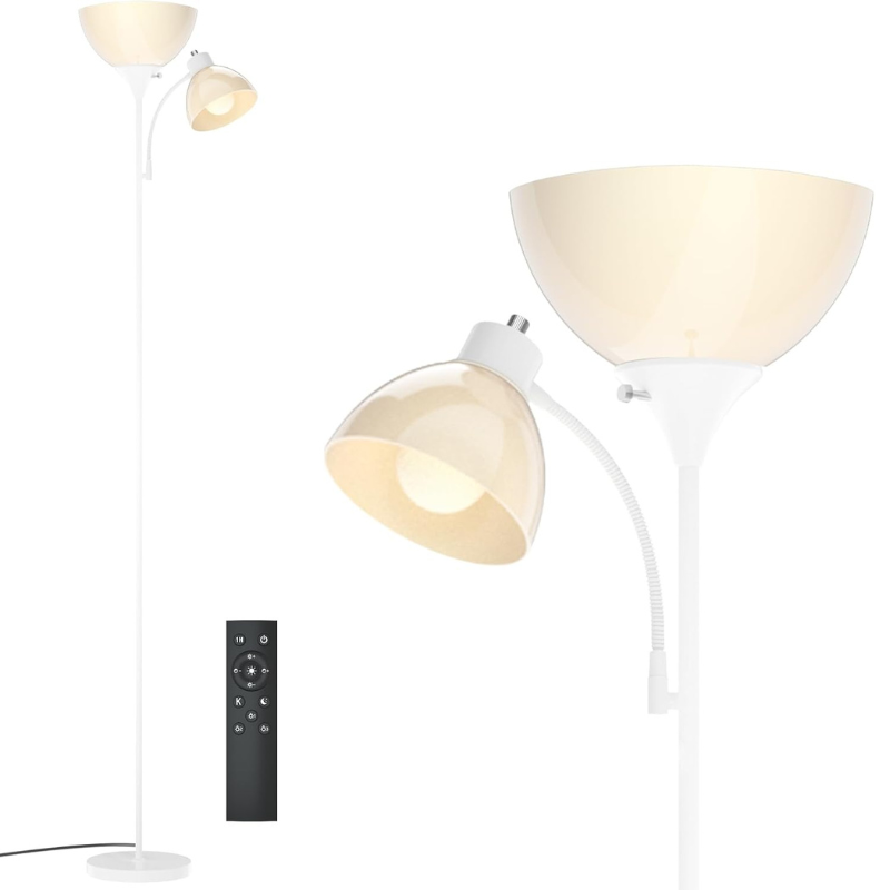 Super Bright 11W+7W 2100LM Torchiere Floor Lamps for Living Room