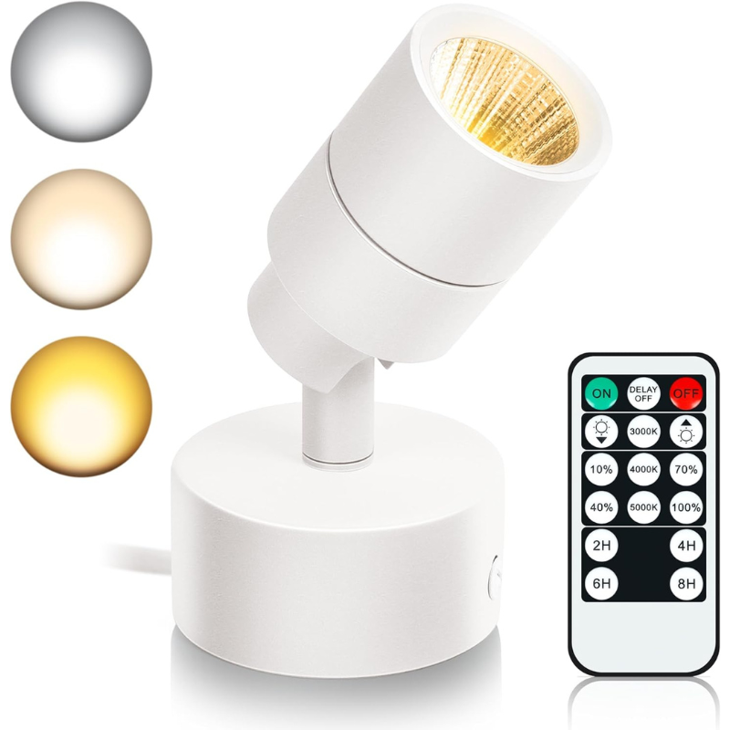 LED Spotlights Indoor with Remote Control Dimmable & Timer