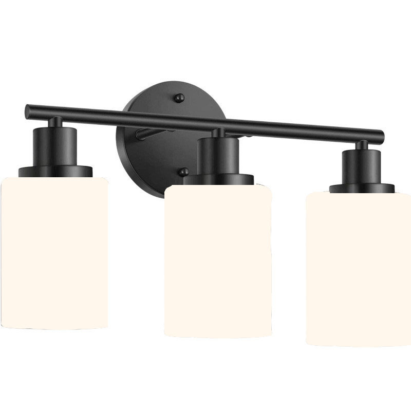 3-Light Wall Sconce Fixtures with Clear Glass Shade