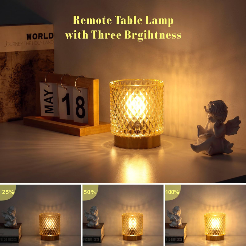 Stylish Small Table Lamp Decorative with Timer & 3 Light Modes