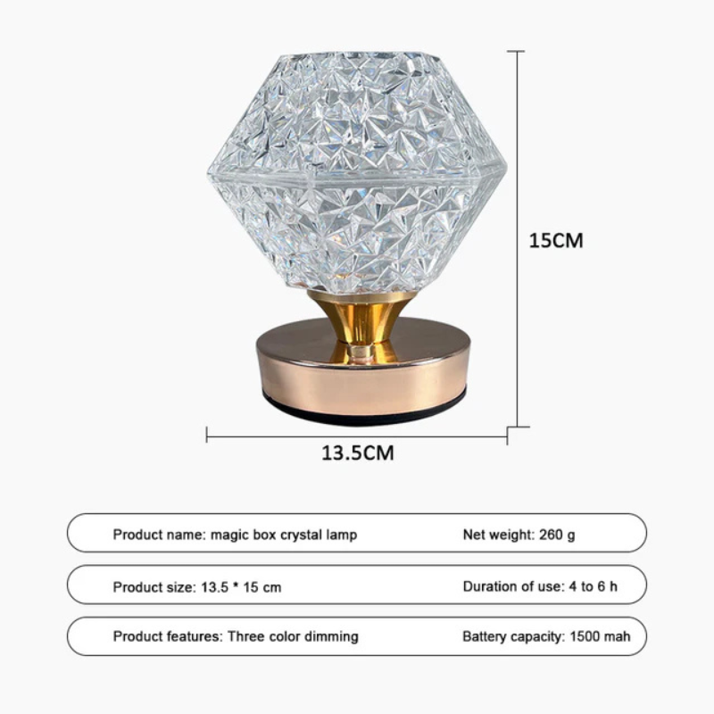 Romantic Acrylic Sky Projection Wireless Table Lamp