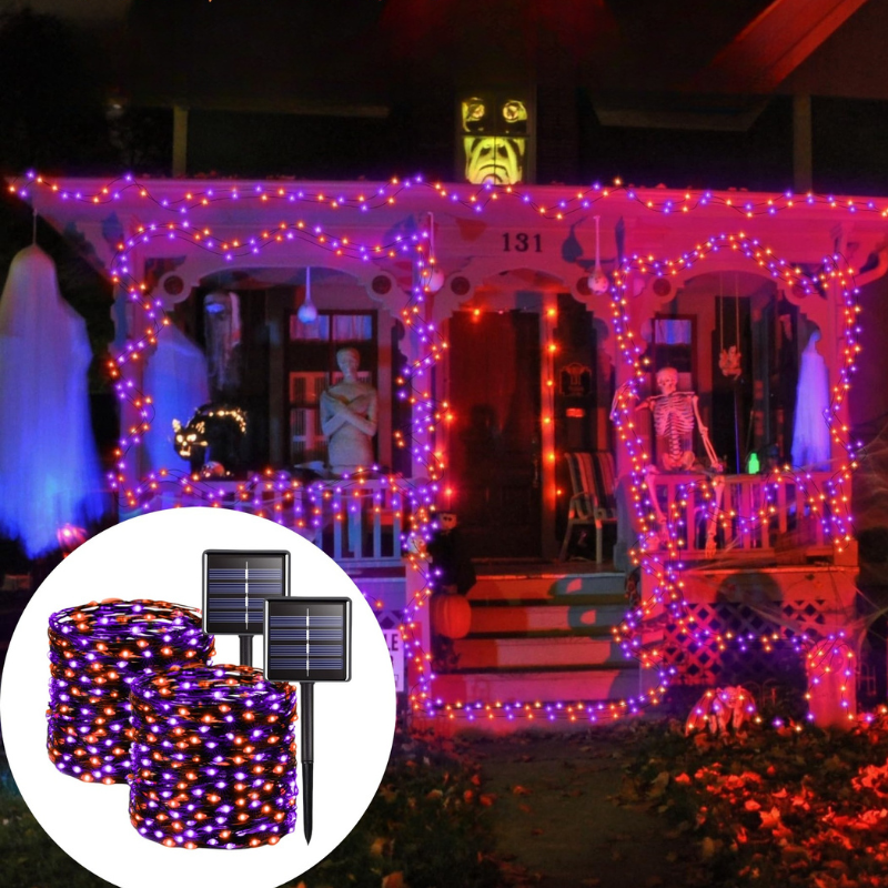12M Solar String Lights Waterproof Copper Wire Fairy Lights