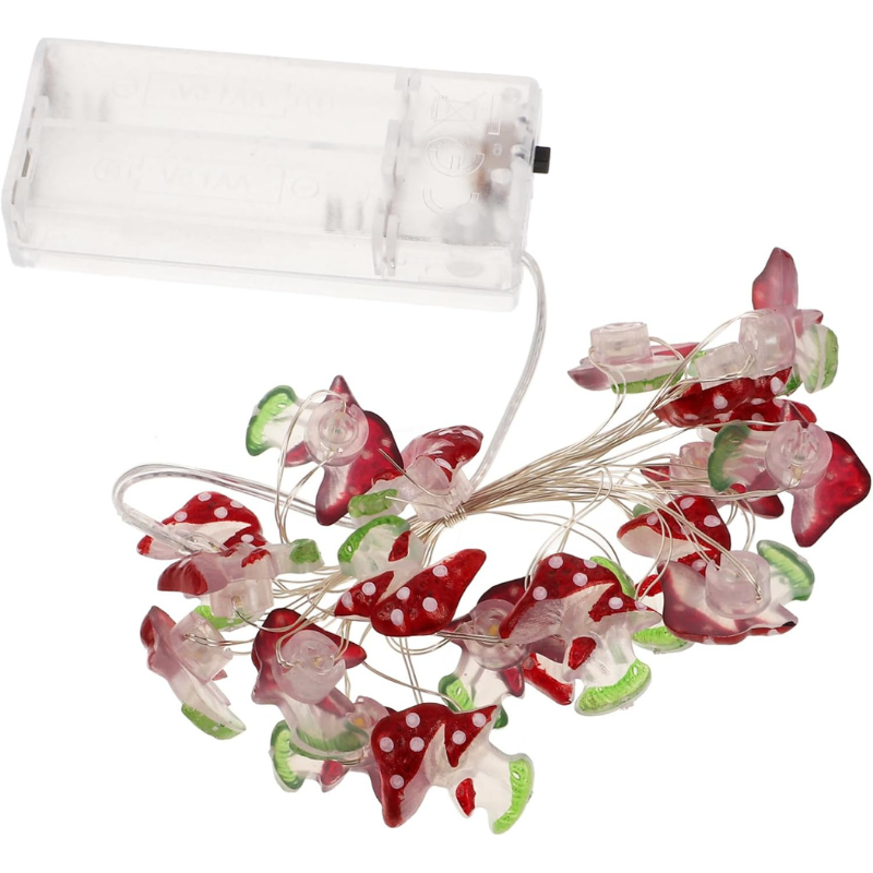 LED Mushroom String Lights Warm Decorative Fairy Lights